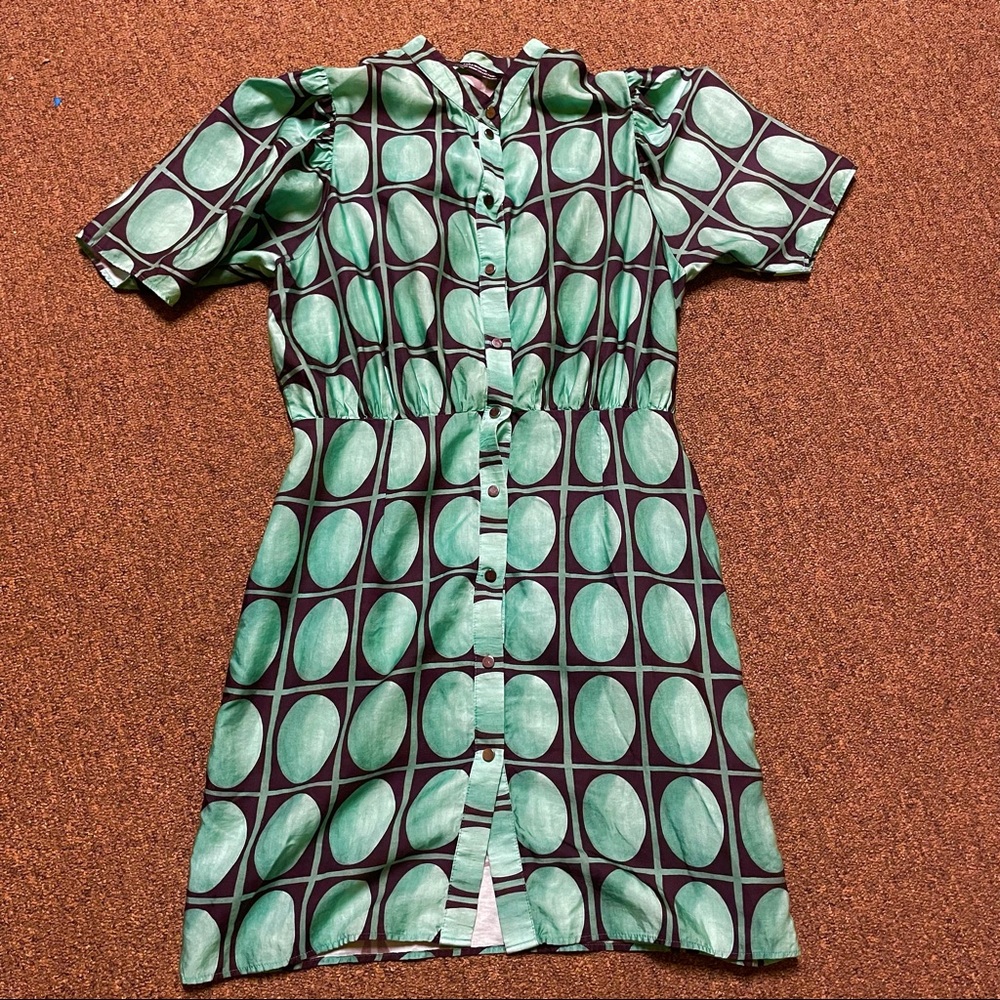 Zara Women’s Button Down Satin Dress